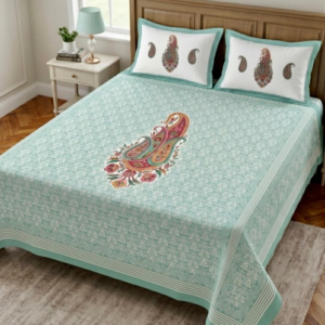 Majestic Mint Paisley ✨ | Premium Luxury Cotton